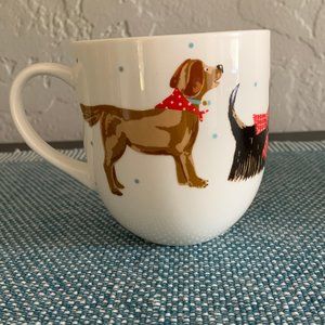 Hound Dog Bone China Curved Mug - NWT